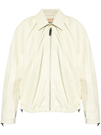 Lamb Skin Collared Jacket