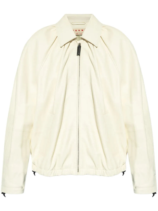 Lamb Skin Collared Jacket