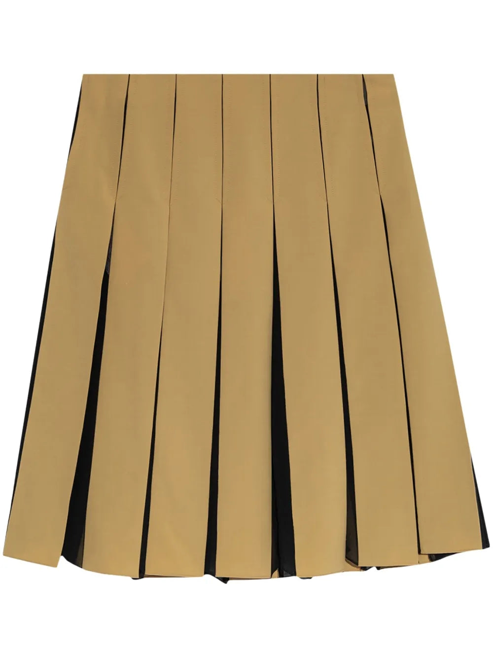 Pleated Colour Contrast Skirt