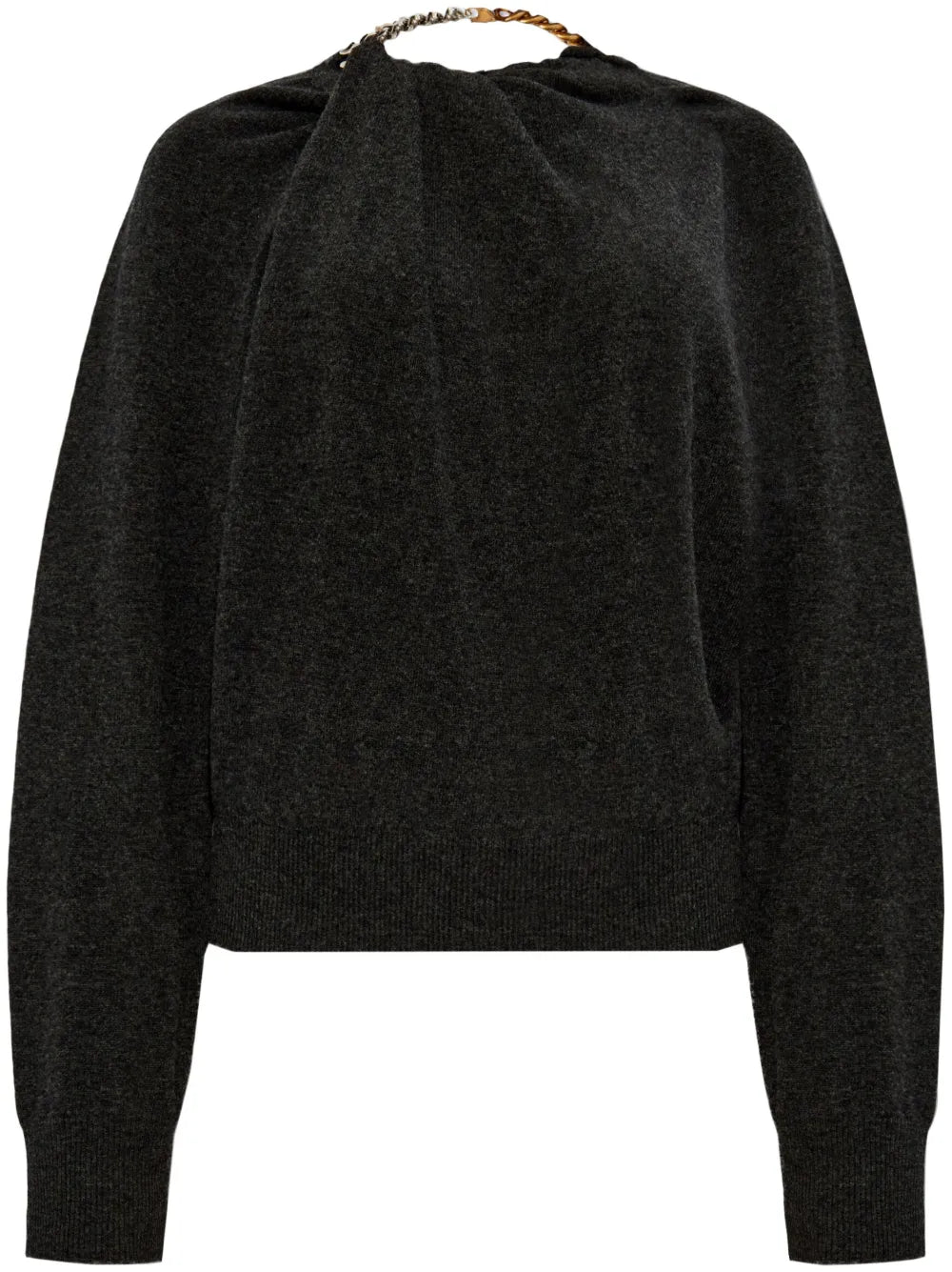 Chain-Detail Wool Jumper