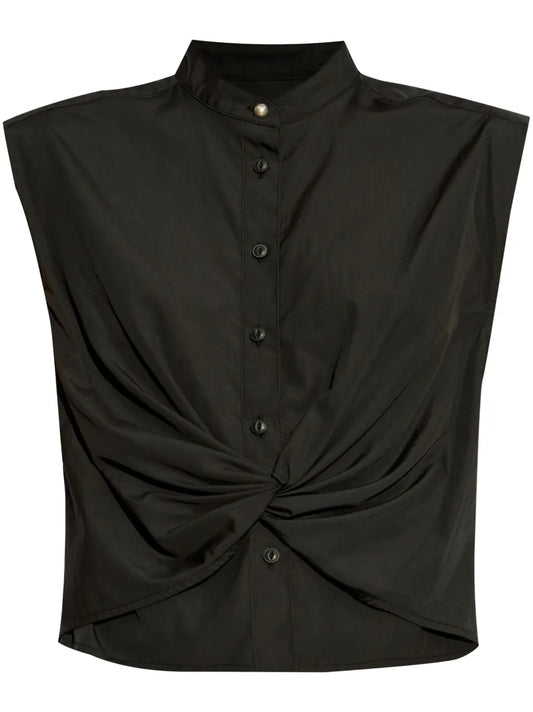 Pearl-Detail Cotton Shirt