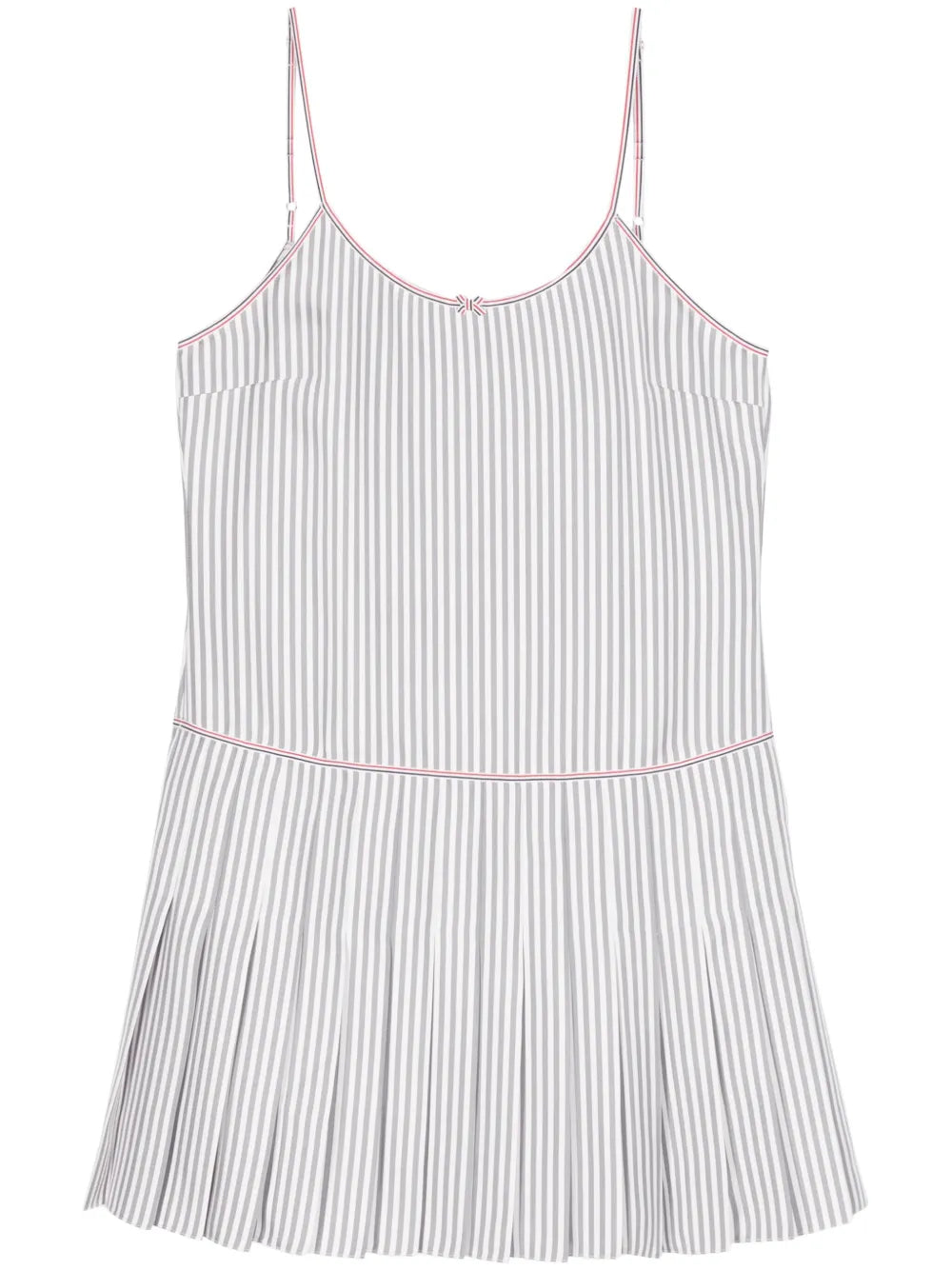 Striped Pleated Minidress