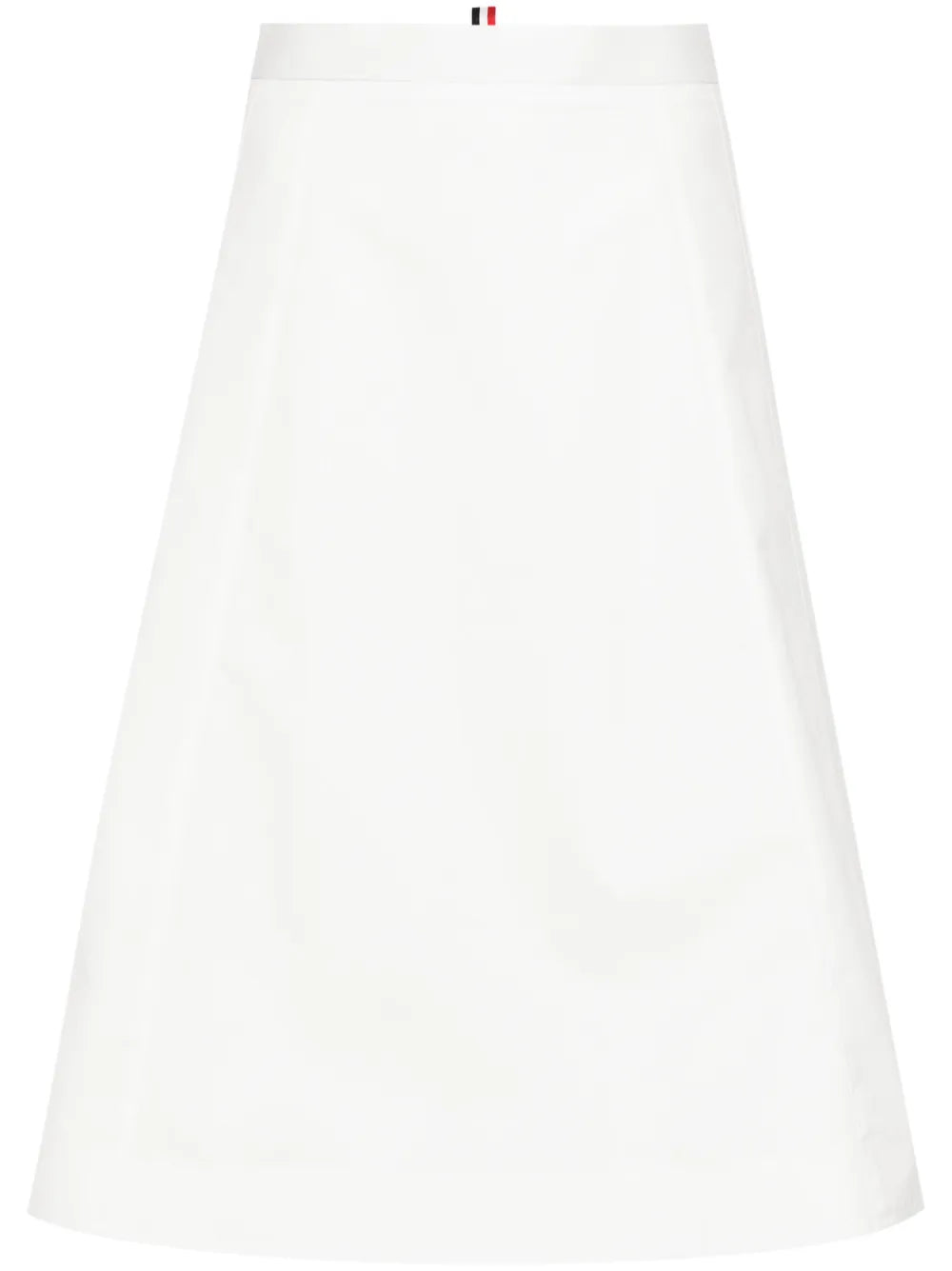 A-Line Cotton Midi Skirt