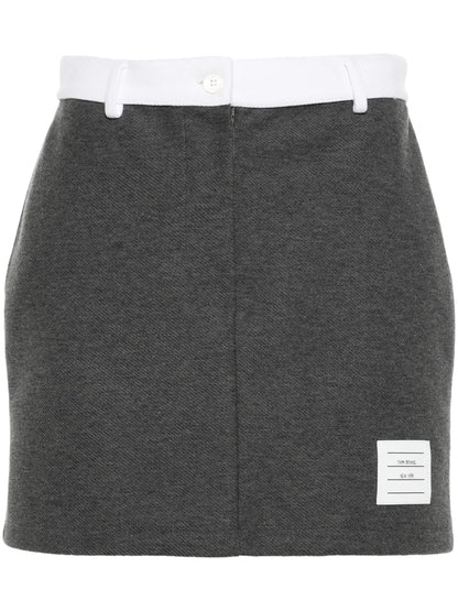 Logo-Patch Mini Skirt