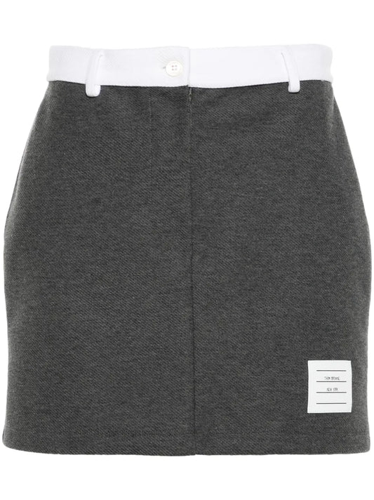 Logo-Patch Mini Skirt