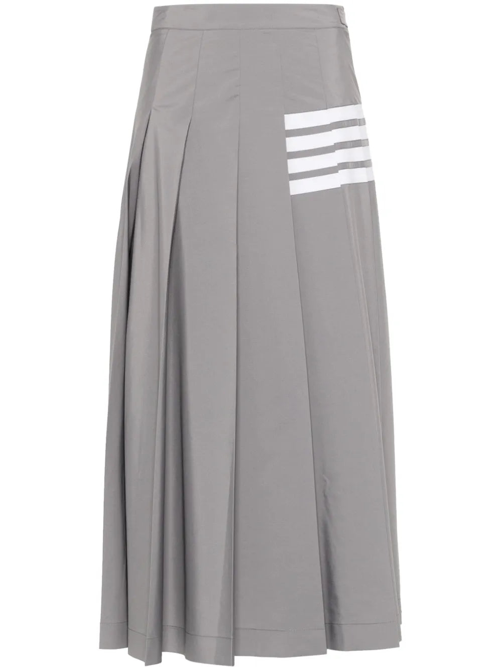 4-Bar Pleated Midi Skirt