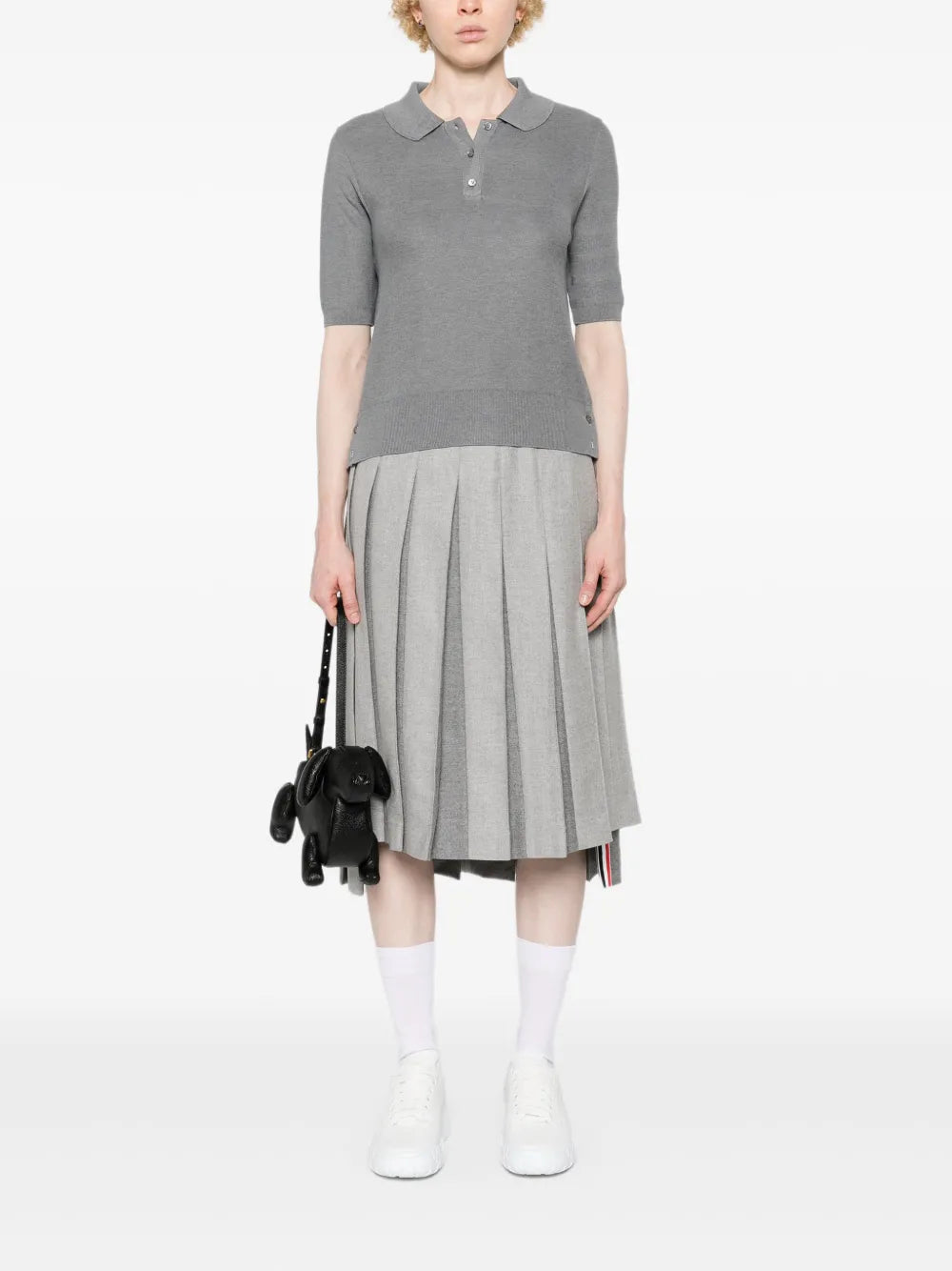 4-Bar Piqué-Knit Polo Shirt