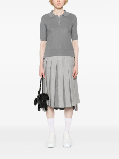 4-Bar Piqué-Knit Polo Shirt