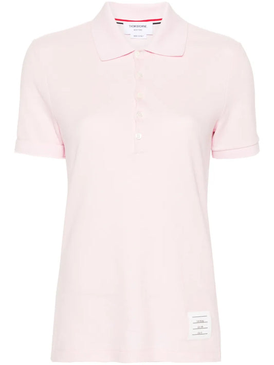 Logo-Patch Piqué Polo Top
