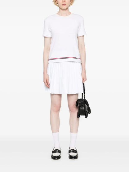 Rwb-Stripe Piqué-Knit Top