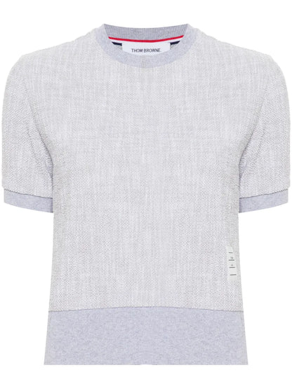 Bouclé Logo-Patch T-Shirt