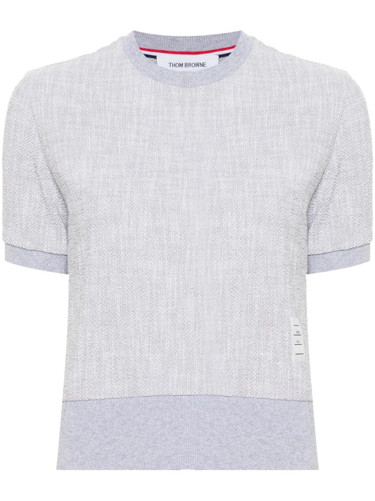 Bouclé Logo-Patch T-Shirt