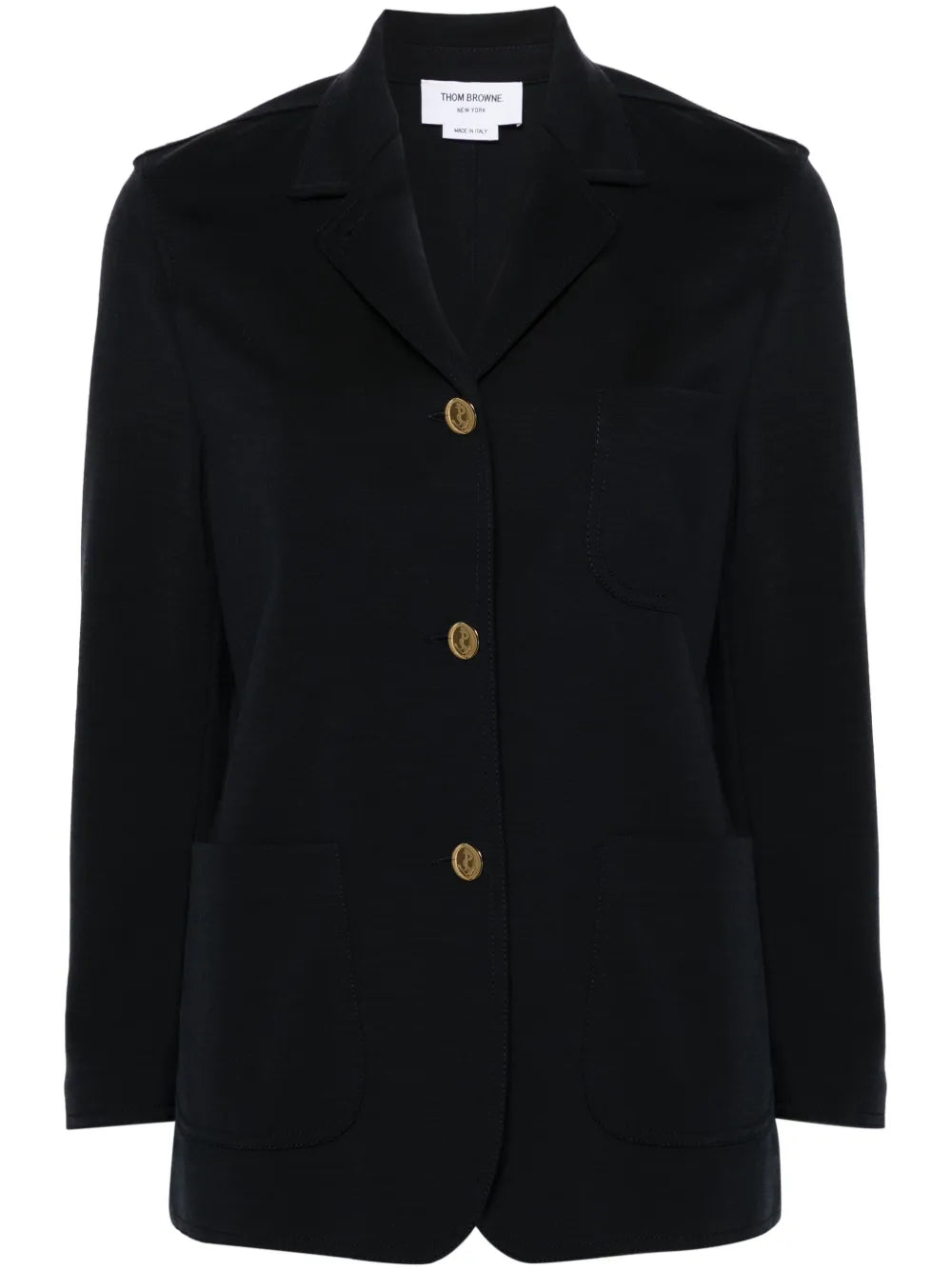 Wool Single-Breasted Blazer