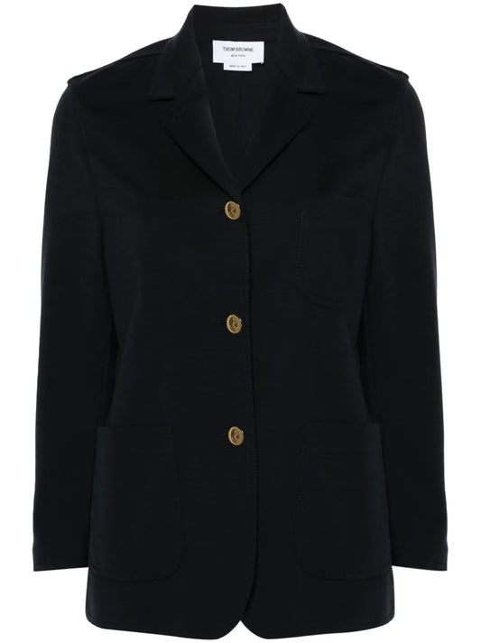 Wool Single-Breasted Blazer