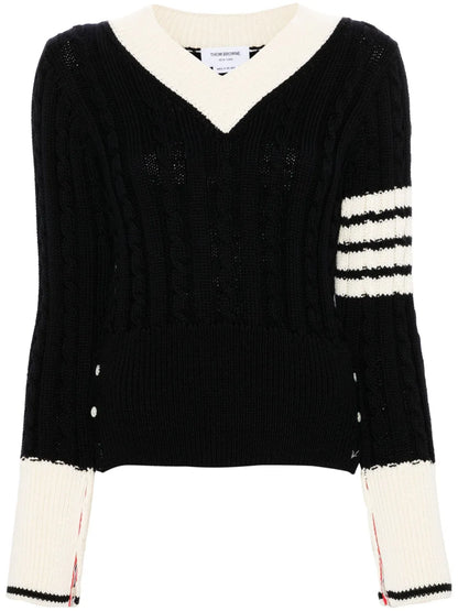 4-Bar Cable-Knit Jumper