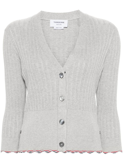 Rwb-Stripe Ribbed Cardigan