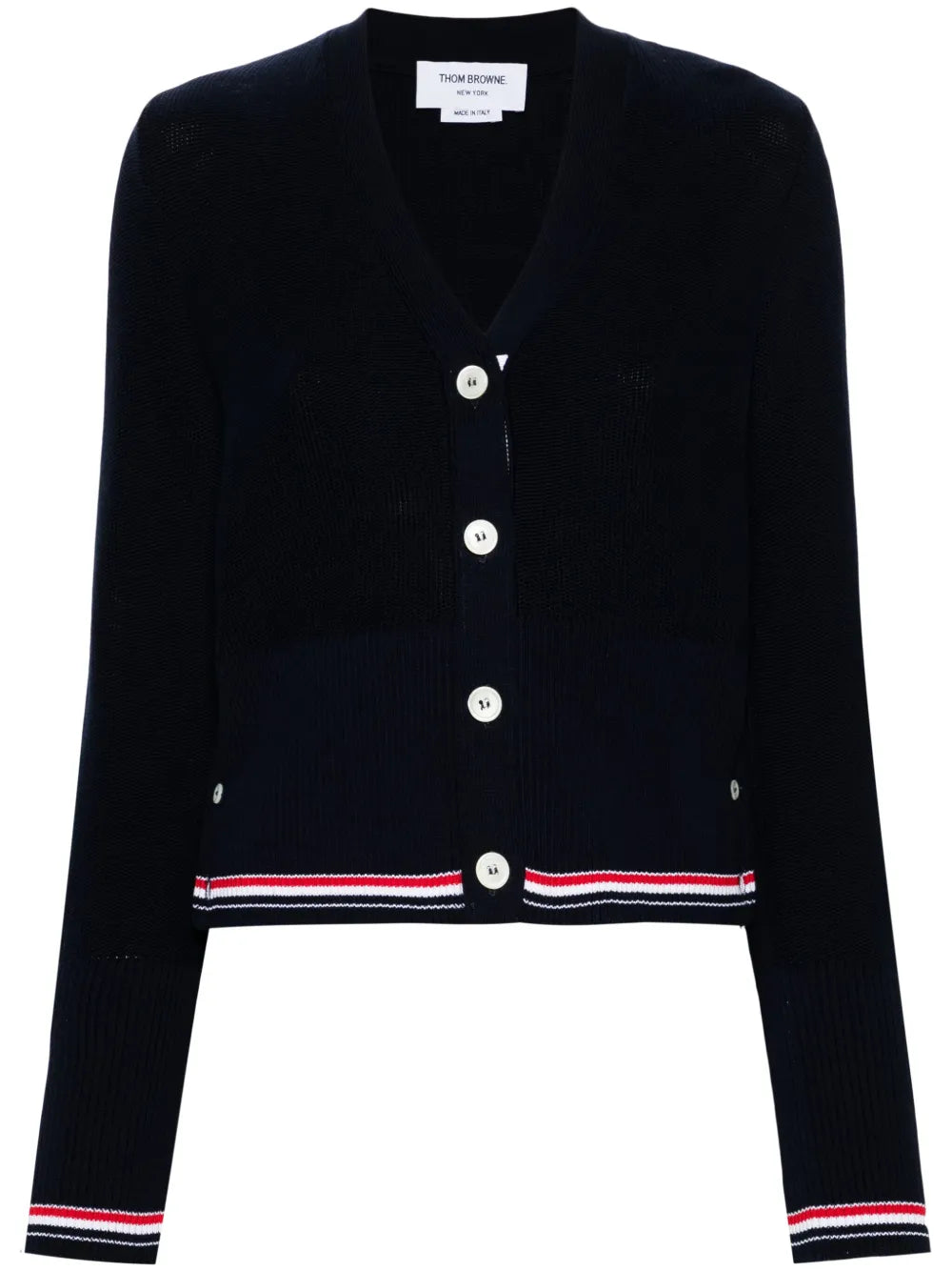 Rwb-Stripe Cotton Cardigan
