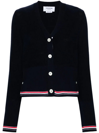 Rwb-Stripe Cotton Cardigan