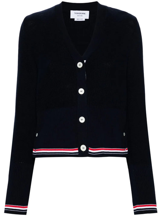 Rwb-Stripe Cotton Cardigan