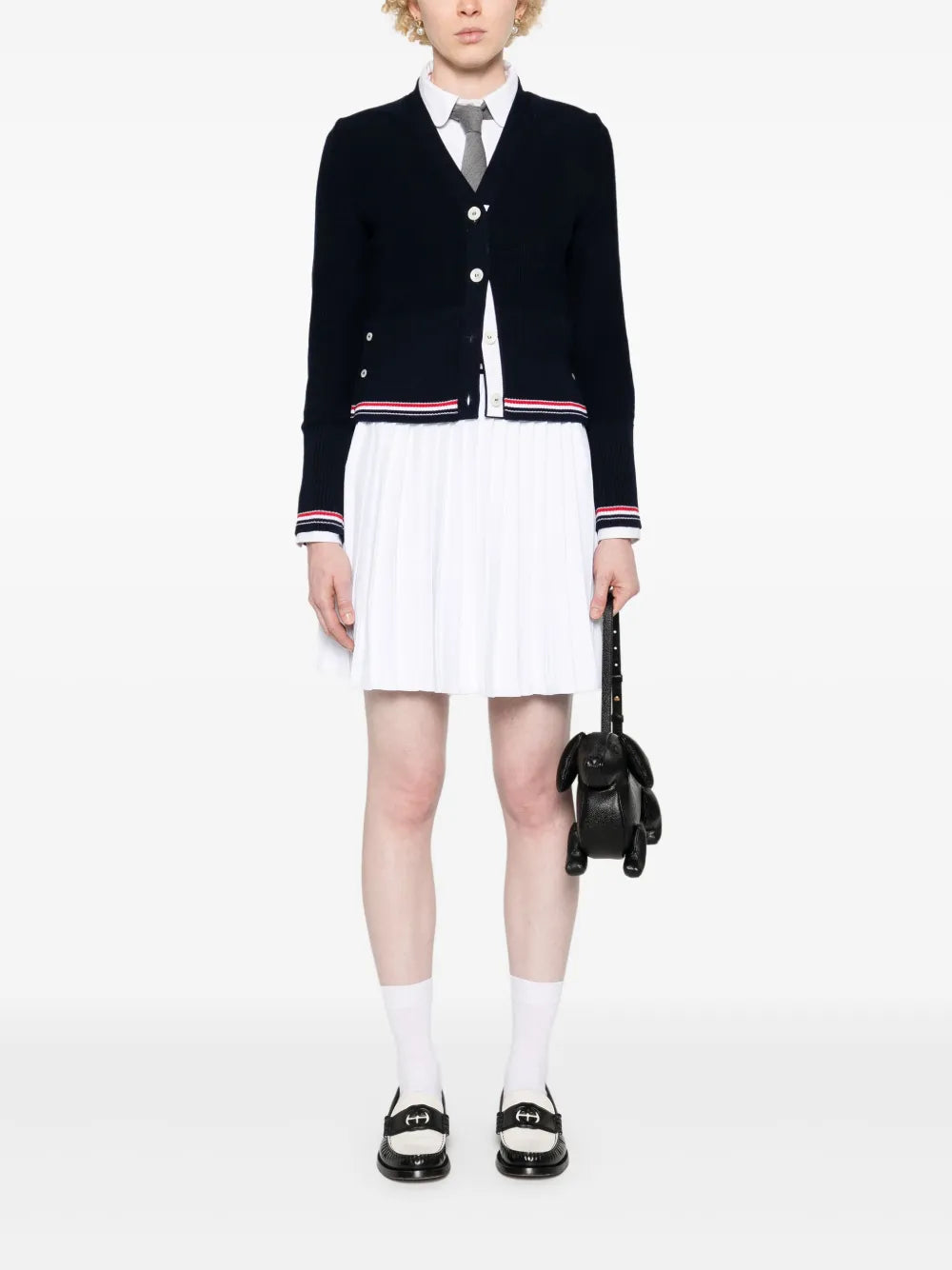 Rwb-Stripe Cotton Cardigan