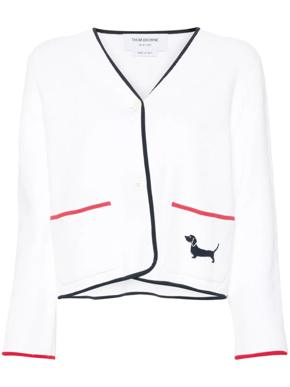 Pointelle-Knit Cardigan