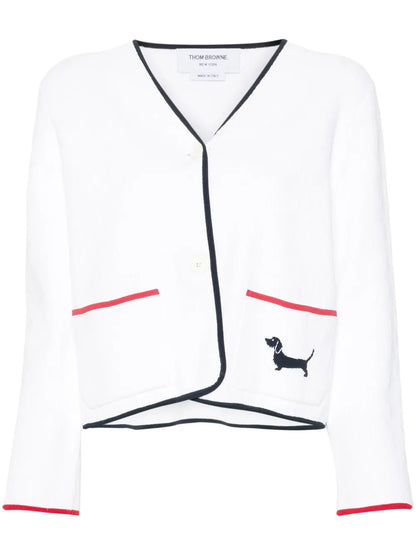 Pointelle-Knit Cardigan