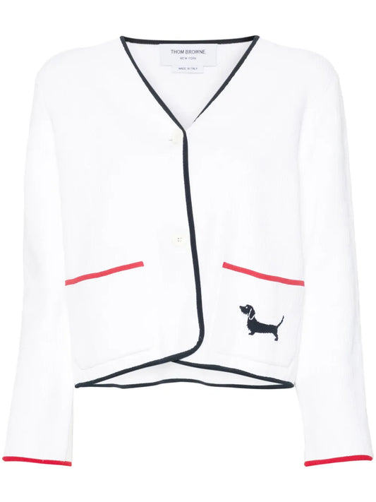 Pointelle-Knit Cardigan
