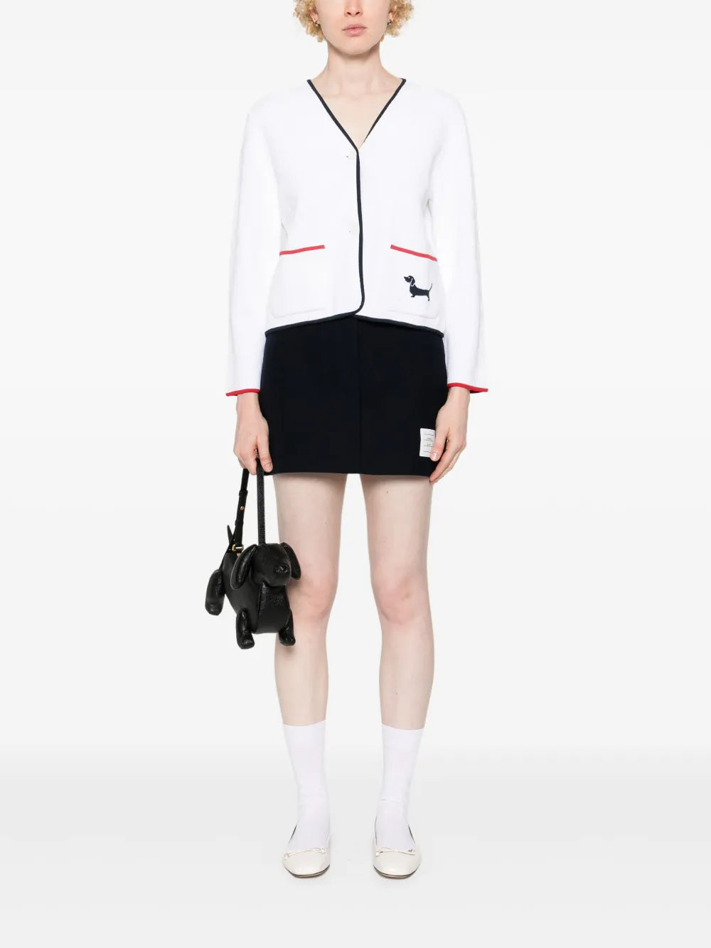 Pointelle-Knit Cardigan