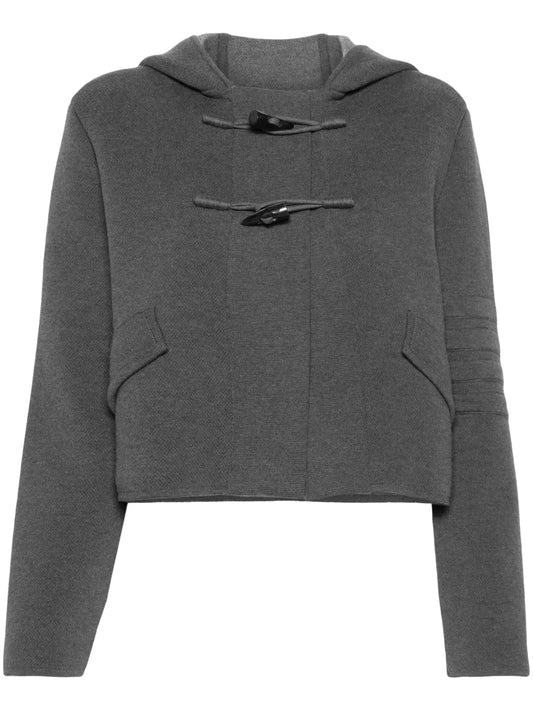 Hooded Knitted Cardigan
