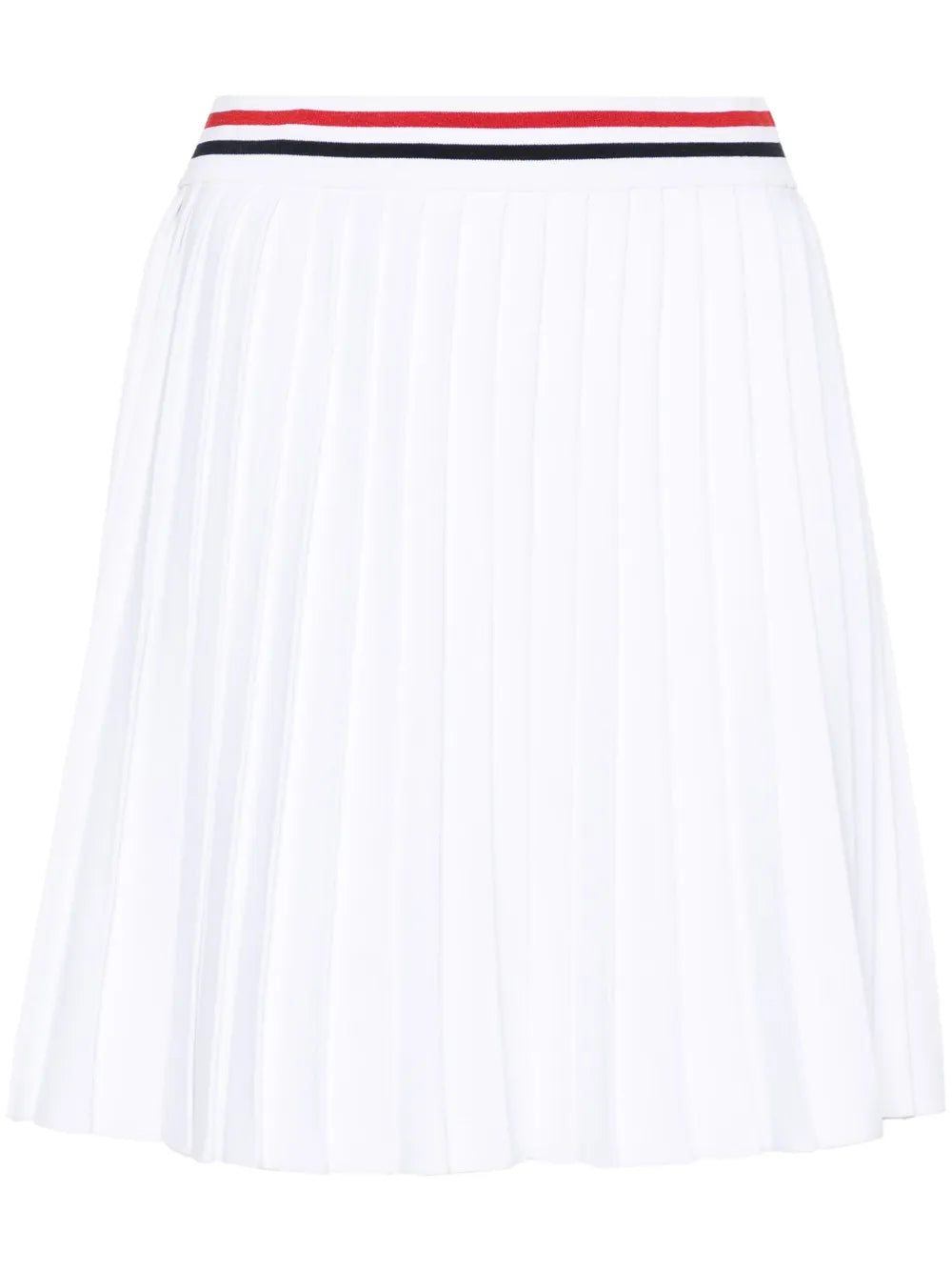 Rwb-Stripe Pleated Miniskirt