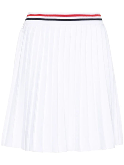 Rwb-Stripe Pleated Miniskirt
