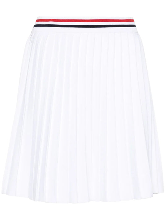Rwb-Stripe Pleated Miniskirt
