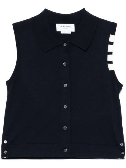 4-Bar Cotton Vest