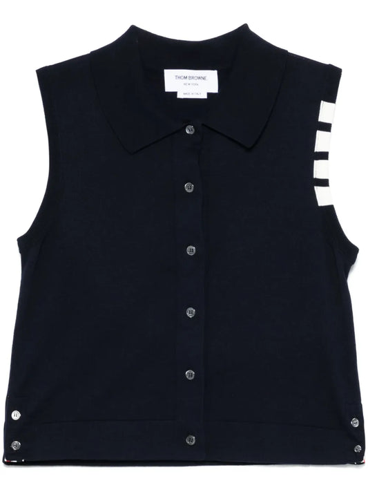 4-Bar Cotton Vest