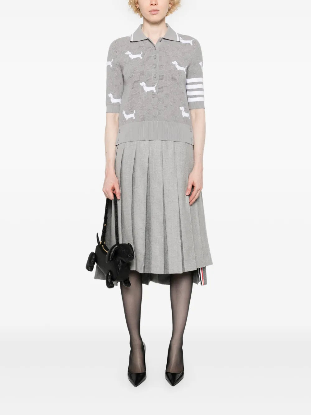 Hector Intarsia-Knit Polo Shirt