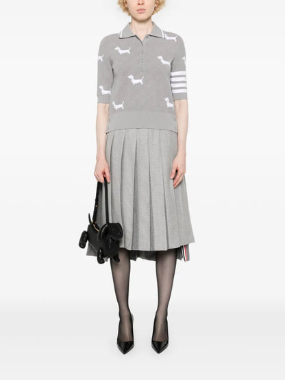 Hector Intarsia-Knit Polo Shirt