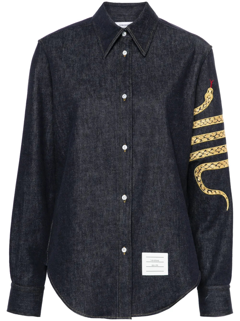 Snake 4-Bar Denim Shirt
