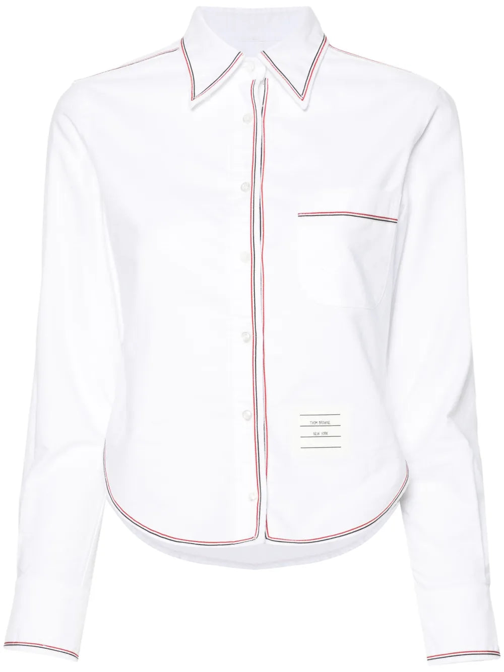 Contrast-Trim Cotton Shirt