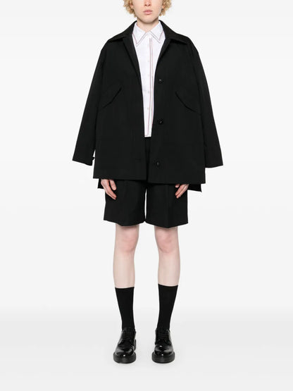 High-Waisted Double-Pleat Shorts
