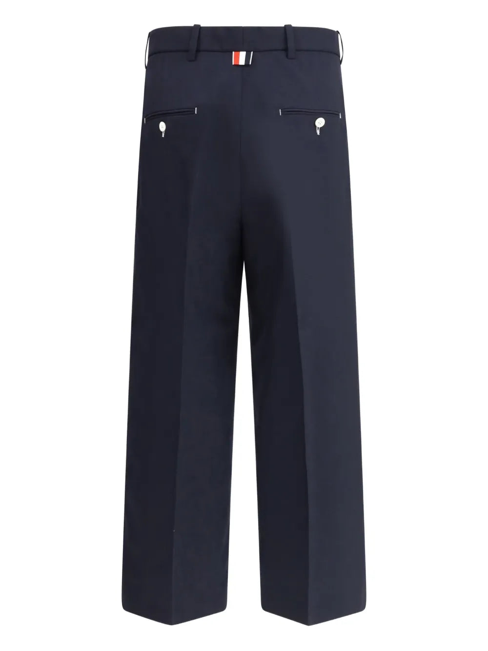 High-Waisted Straight Trousers