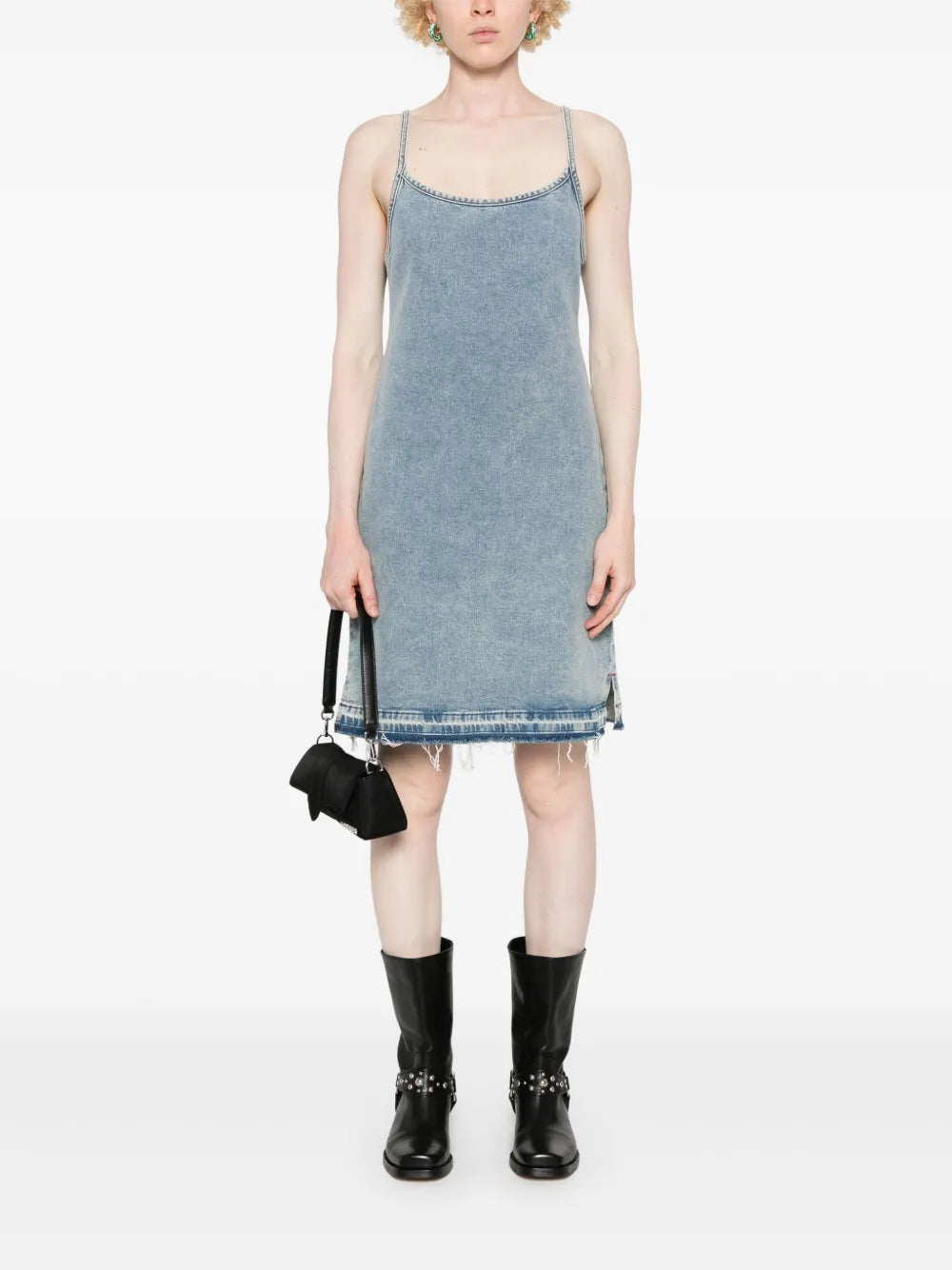 Stretch Denim Mini Dress