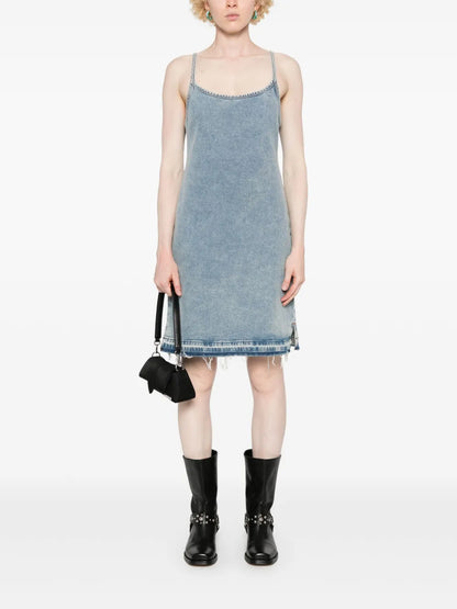 Stretch Denim Mini Dress
