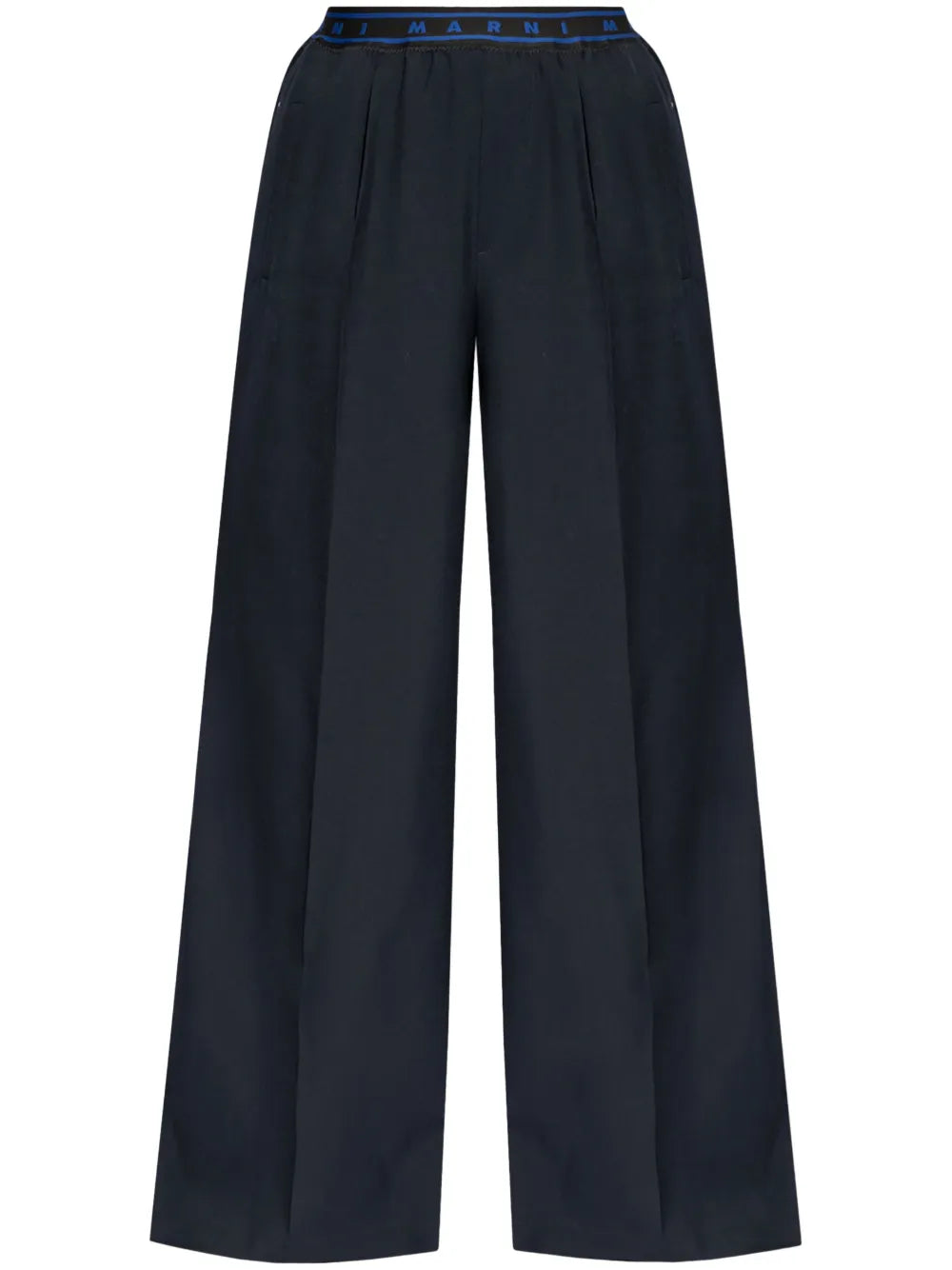 Wide-Leg Virgin Wool Trousers