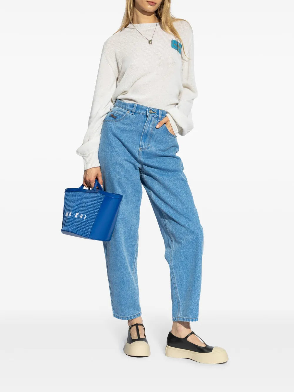 Mid-Rise Tapered-Leg Jeans