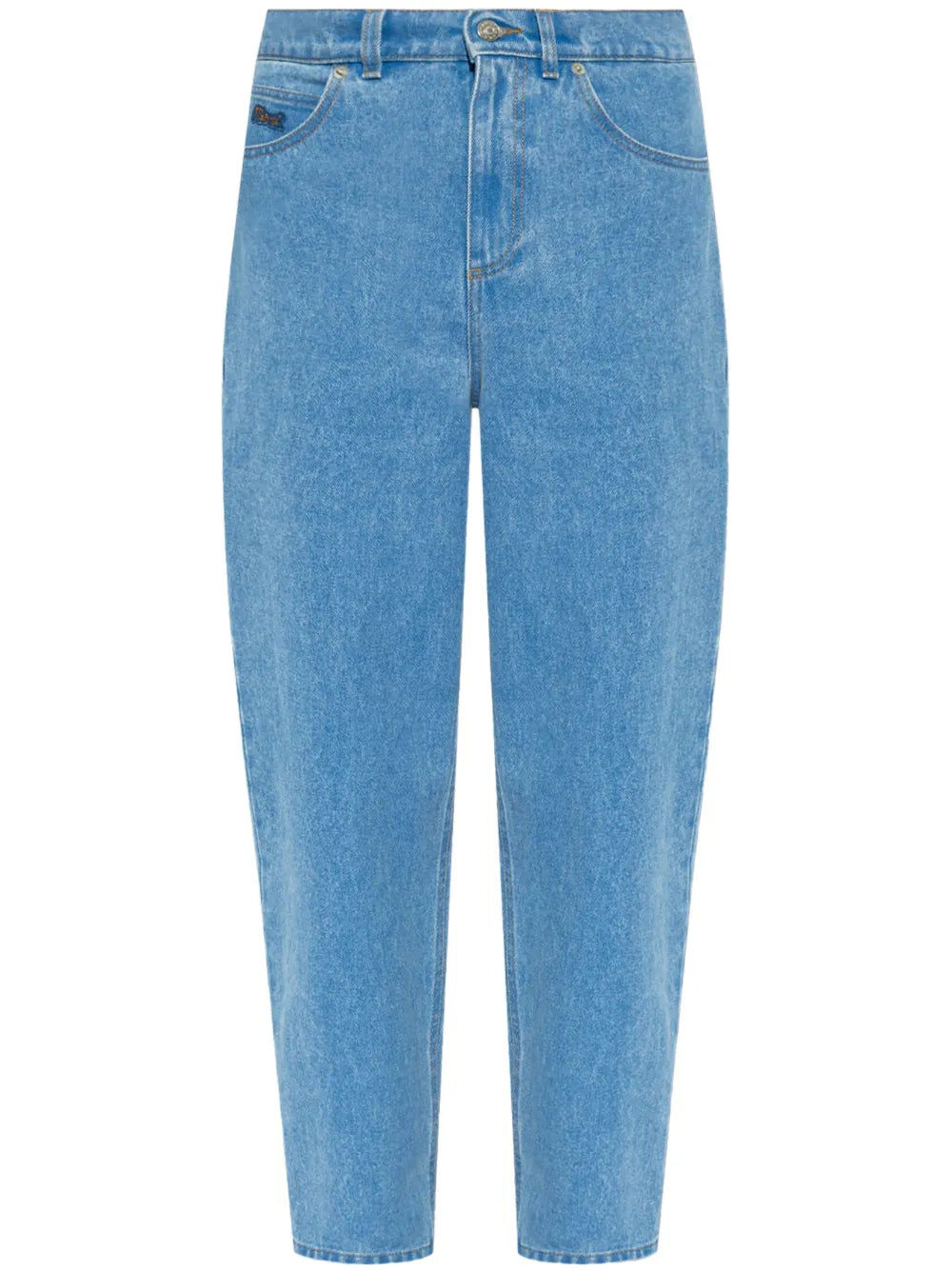Mid-Rise Tapered-Leg Jeans