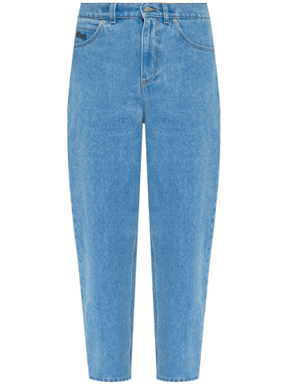 Mid-Rise Tapered-Leg Jeans