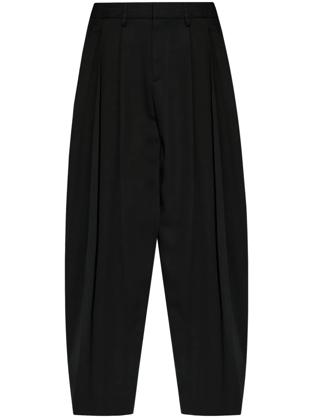 Pleat-Detailing Tapered-Leg Trousers
