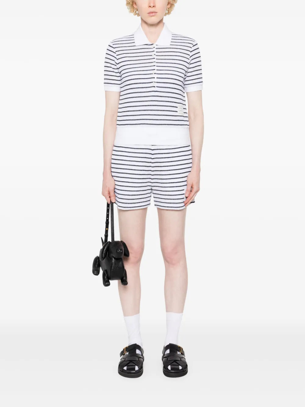 Striped Cotton Shorts