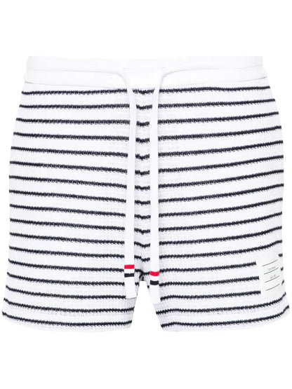 Striped Cotton Shorts