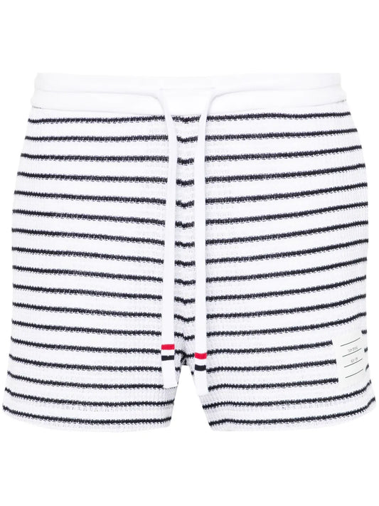 Striped Cotton Shorts